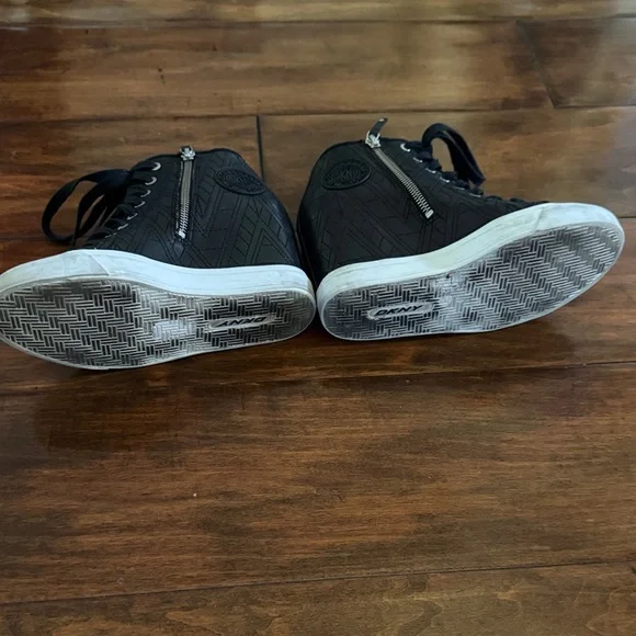 DKNY Black Wedge High-Top Women's 7 Sneaker - Picture 8 of 9
